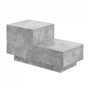 Noptiera cu 2 sertare, 38 x 70 x 35 cm, culoarea beului - P71488076 - Img 2