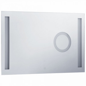 Oglinda cu LED de perete de baie cu senzor tactil, 100 x 60 cm - V144741V - Img 3
