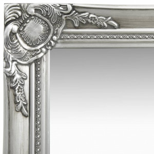Oglinda de perete in stil baroc, argintiu, 50 x 60 cm - V320318V - Img 4
