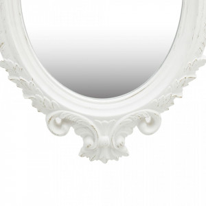 Oglinda de perete in stil Castle, alb, 56 x 76 cm - V320356V - Img 3