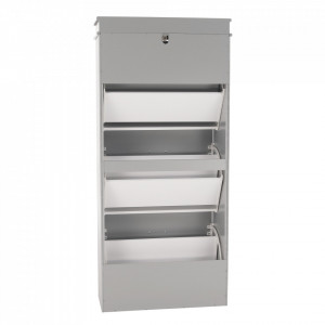 Pantofar, 3 compartimente, gri, 53x117x24 cm - TP289131 - Img 15