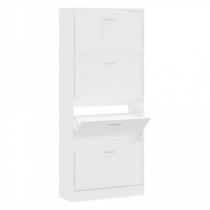 Pantofar, alb, 63x24x147 cm, lemn prelucrat - V342542V - Img 1