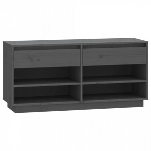 Pantofar, gri, 110x34x52 cm, lemn masiv de pin - V814446V - Img 1