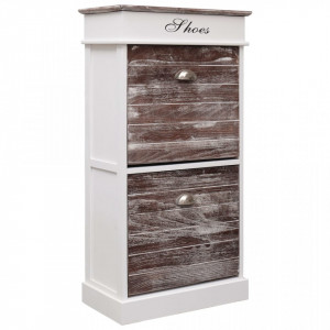 Pantofar, maro, 50 x 28 x 98 cm, lemn de paulownia - V284088V