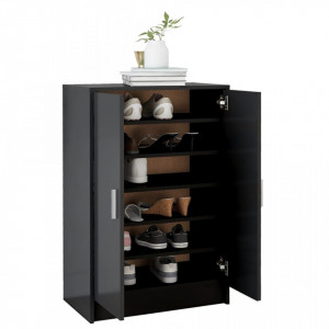 Pantofar, negru, 60x35x92 cm, PAL - V808928V - Img 4