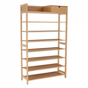 Pantofar, suport pentru pantofi, 7 poliţe, bambus, 70x25x117 cm - TP296533 - Img 10