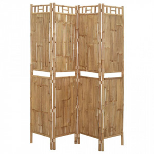 Paravan de cameră cu 4 panouri, 160 x 180 cm, bambus - V341749V - Img 3