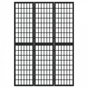 Paravan pliabil cu 3 panouri, stil japonez, negru, 120x170 cm - V352079V - Img 3
