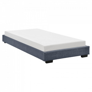 Pat tapitat modern, 214 x 96 x 20 cm, gri inchis, pentru 1 persoana - P67234588 - Img 3