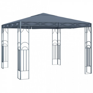 Pavilion cu șir de lumini LED, antracit, 300x300cm - V3070339V - Img 3