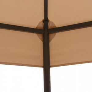 Pavilion marchiză de grădină, cort, hexagonal, 323x265 cm, bej - V43165V - Img 3