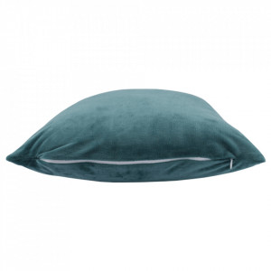 Pernă, material textil de catifea petrol, 45x45 cm - TP238762 - Img 12