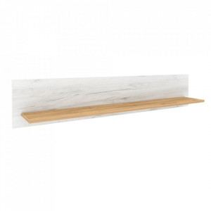 Poliţă I, stejar craft auriu și stejar craft alb - TP264021 - Img 1