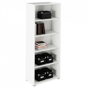 Raft deschis, alb, 75x38x182,6 cm - TP260716