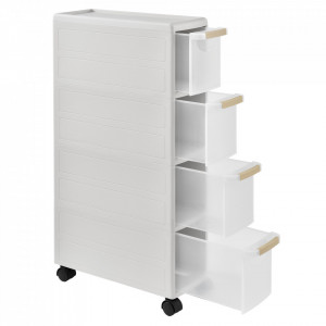 Raft, dulapior pe roti, 85x18x46 cm - P57372207
