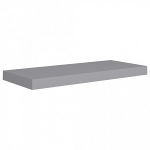 Rafturi de perete suspendate, 2 buc., gri, 60x23,5x3,8 cm, MDF - V323854V - Img 4