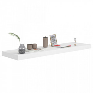 Rafturi de perete suspendate, 4 buc., alb, 90x23,5x3,8 cm, MDF - V323819V - Img 3