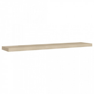 Rafturi perete suspendate, 4 buc., stejar, 120x23,5x3,8 cm, MDF - V323885V - Img 4