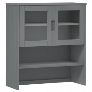 Rafturi superioare dulap înalt, gri, 90x35x100 cm, lemn de pin - V350551V
