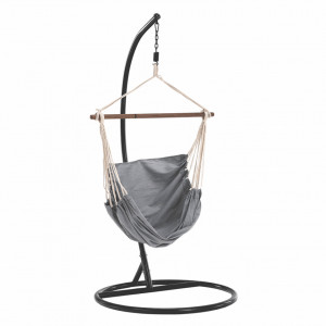 Scaun balansoar suspendabil, leagăn agăţat, gri, 100x130 cm - TP274717 - Img 1