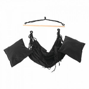 Scaun balansoar suspendabil, leagăn agăţat, gri, 100x130x55 cm - TP267825 - Img 17
