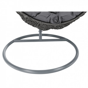 Scaun balansoar suspendabil, leagăn agăţat, gri, 105x105x195 cm - TP286353 - Img 10