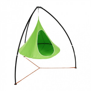 Scaun balansoar suspendabil, leagăn agăţat, verde, 150x150x150 cm - TP262377 - Img 17