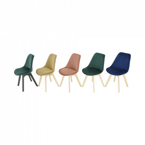Scaun, catifea Velvet smarald/lemn fag - TP284339 - Img 16