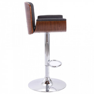 Scaun de bar, gri, material textil - V287379V - Img 4