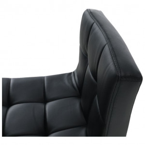 Scaun de bar, piele ecologică negru/crom - TP175173 - Img 11
