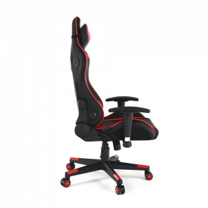 Scaun de birou cu difuzoare Bluetooth, gaming, negru și roşu, 66x60x125-133 cm - TP279411 - Img 13