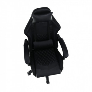Scaun de birou cu iluminare RGB, gaming, negru, 64x60x127-137 cm - TP279983 - Img 11
