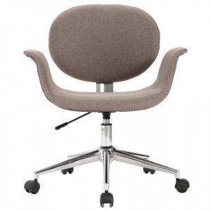 Scaun de birou pivotant, gri taupe, material textil - V3054829V - Img 3