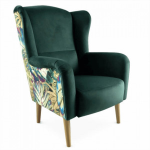 Scaun de design, ţesătură smarald, model Jungle - TP223660 - Img 12