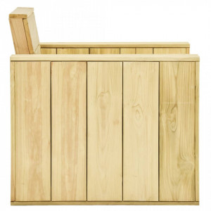 Scaun de grădină, 89 x 76 x 76 cm, lemn de pin tratat - V49036V - Img 3