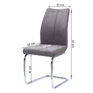 Scaun dining, gri maro Taupe / gri - TP237290 - Img 2