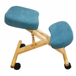 Scaun ergonomic, albastru, 46x65x52-72 cm - TP300220 - Img 5
