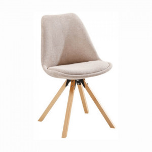 Scaun, material textil bej/lemn fag - TP202571 - Img 12