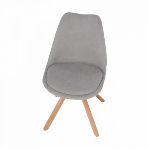 Scaun, material textil gri/lemn fag - TP202572 - Img 16
