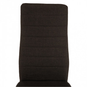 Scaun, material textil maro închis/cadru metalic fag - TP201242 - Img 6