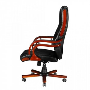 Scaun pentru birou din piele cu spătar înalt - V20037V - Img 4