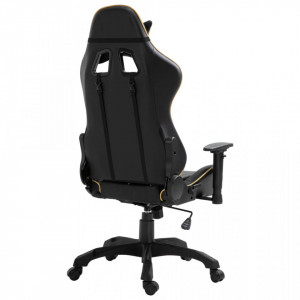 Scaun pentru jocuri, auriu, piele ecologica - V20194V - Img 4