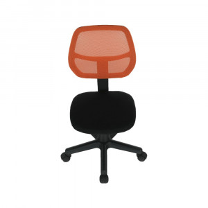 Scaun rotativ, portocaliu și negru, 39x49x78-90 cm - TP234339 - Img 8