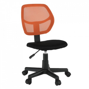Scaun rotativ, portocaliu și negru, 39x49x78-90 cm - TP234339 - Img 14