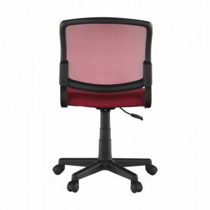 Scaun rotativ, roşu și negru, 47x80/91x42 cm - TP265167 - Img 17