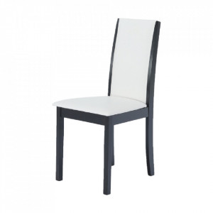 Scaun, wenge/piele eco alb - TP203071 - Img 15