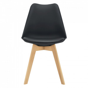 Scaune design, set 2 buc, 81 x 49 x 57 cm, negru - P67291226 - Img 2