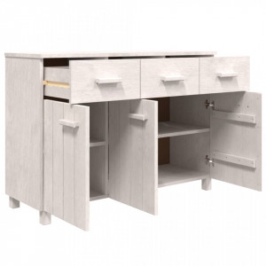 Servantă, alb, 113x40x80 cm, lemn masiv de pin - V340441V - Img 3