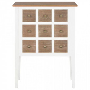Servanta, alb, 54 x 30 x 80 cm, lemn masiv - V280075V - Img 3