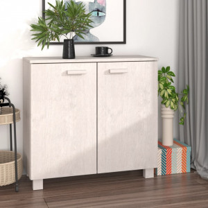 Servantă, alb, 85x35x80 cm, lemn masiv de pin - V340493V - Img 2